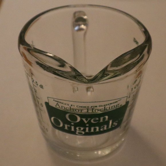 Anchor Hocking Oven Originals - 1/4 Litre - 1 Cup - Green Marking MEASURING CUP - Picture 8 of 8